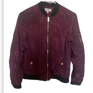 PURPLE PLUM BOMBER JACKET FROM CHARLOTTE RUSSE SIZE SMALL